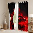 thumbnail image 4 of Feelyou Neon Race Car Black Out Curtains for Kid, Fashion Automobile Curtains Pack of 2 (42x63 Each), Red Racing Horse Animal Bedroom Curtains, Living Room Curtains Decor, 4 of 7