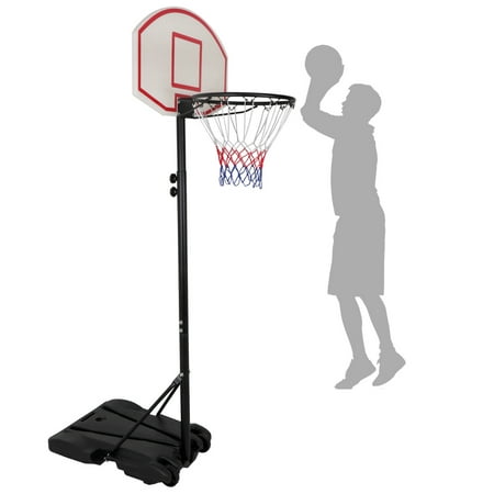Zeny Height Adjustable Basketball Hoop System Portable Kids Junior Indoor Outdoor Net Goal Stand 28 Inch Backboard