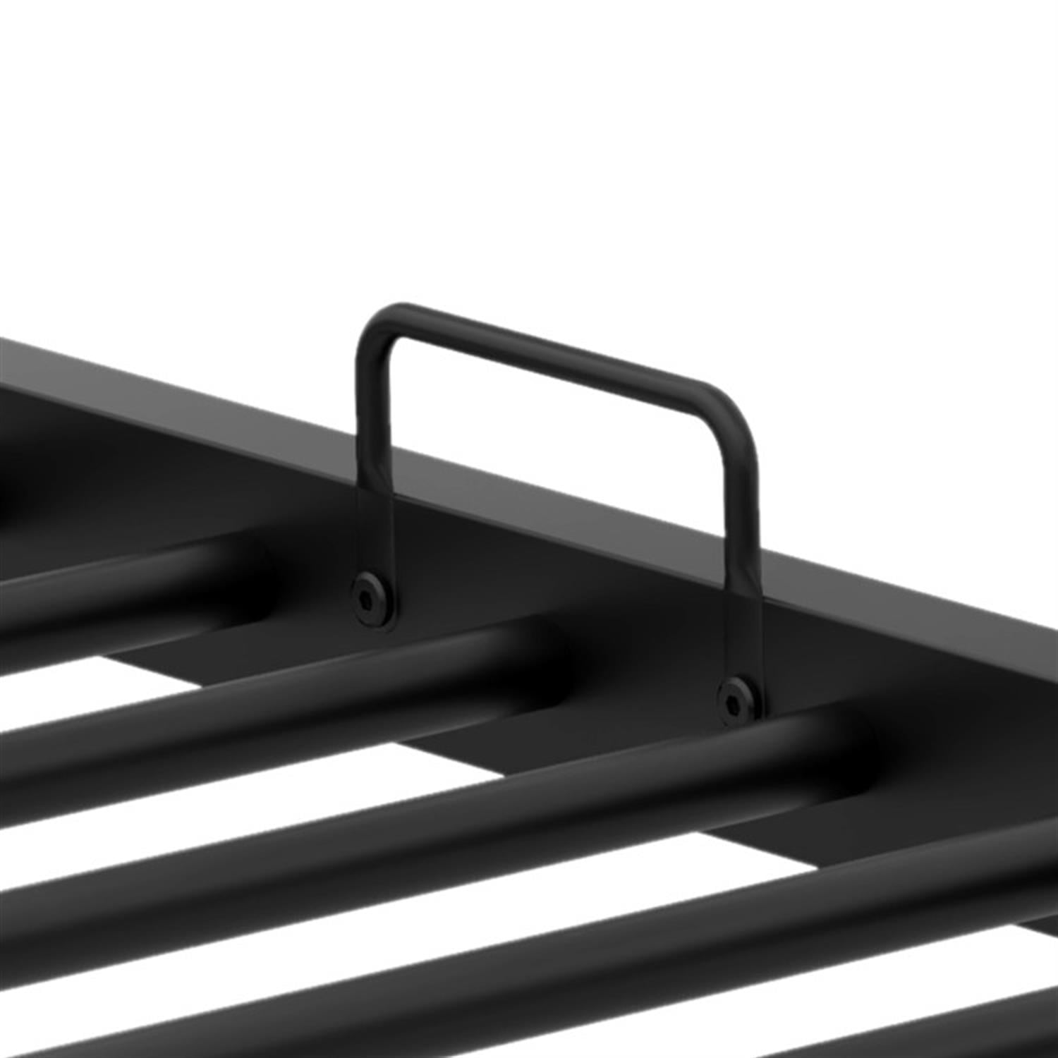 Demi Bonn Twin Over Twin Bunk Bed with Ladder and Full-length Guardrails, Metal Bunkbeds with Trundle for Bedroom, No Box Spring Needed, Black