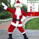 thumbnail image 1 of Disfraz de Papá Noel para Halloween y Navidad, traje de Papá Noel para hombre, barba blanca, peluca de sombrero, cinturón, botas de cuero, traje para adulto, 1 of 4