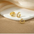 thumbnail image 4 of Yomhary 3Pcs Chunky Ear Cuffs Non Piercing for Women - Dainty 14K Gold Plated ,Trendy Cubic Zirconia, 4 of 4