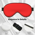 thumbnail image 4 of Cauagu Red Print Sleep Eye Mask, Blindfold Eye Sleep Shade Cover with Elastic Strap/Headband Eye Cover Eyeshade for Night Sleeping/Travel Nap, 4 of 7