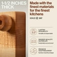 thumbnail image 3 of John Boos B Series Square Wood Cutting Board with Feet, 9" x 9", Maple, 3 of 7