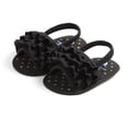 thumbnail image 3 of Honeeladyy Clearance under 10$ Infant Baby Girls Boys Open Toe Sandals Summer Polka Dot Crib Shoes Toddler Soft Sole Dress Flat Shoes (Black,3-5 Months), 3 of 4