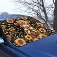 thumbnail image 3 of Xoenoiee Highland Cattle Sunflower Print Windshield Cover for Ice and Snow, Waterproof Heavy Duty Winter Car Accessories with Elastic Strap Fits Most Cars, SUVs (55.9"x37.7"), 3 of 7