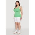 thumbnail image 4 of Womens Plus Size Trendy Mineral Wash Side Ruched Tank Top, 4 of 5