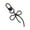 Black, variant on Lovely Bows Keychain Pendant Metal Keyring Bag Charm Bowknot Handbag Charm Creative Car Keychain for Bag Decorations