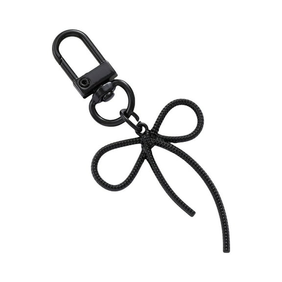 T-HOTLYST Lovely Bows Keychain Pendant Metal Keyring Bag Charm Bowknot Handbag Charm Creative Car Keychain for Bag Decorations