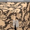 thumbnail image 4 of Salamander Dog Crate Cover, Reptile Animal Lizards with Tribal Ornaments and Motifs Repetition, Easy to Use Pet Kennel Cover Small Dogs Puppies Kittens, 7 Sizes, Peach and Charcoal Grey, by Ambesonne, 4 of 6
