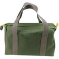 thumbnail image 1 of Manunclaims Wide Mouth Tool Bag, Canvas Heavy Duty High Capacity Handbag, Portable Multi-function Tool Bag for Storage Wrench, Screwdrivers, Plier, Nails, 1 of 8