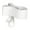 White, variant on Professional Mics Mount Holder with 180 Degree Rotation and Universal Compatibility for Most Microphones