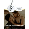 thumbnail image 4 of KeyStyle Envelope Locket Necklace with Love You Letter for Women Stainless Steel Mother Day Valentine Birthday Jewelry Gift for Her, 4 of 10