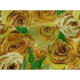 thumbnail image 4 of oneOone Viscose Jersey Yellow Fabric Rose Floral Quilting Supplies Print Sewing Fabric By The Yard 60 Inch Wide, 4 of 5