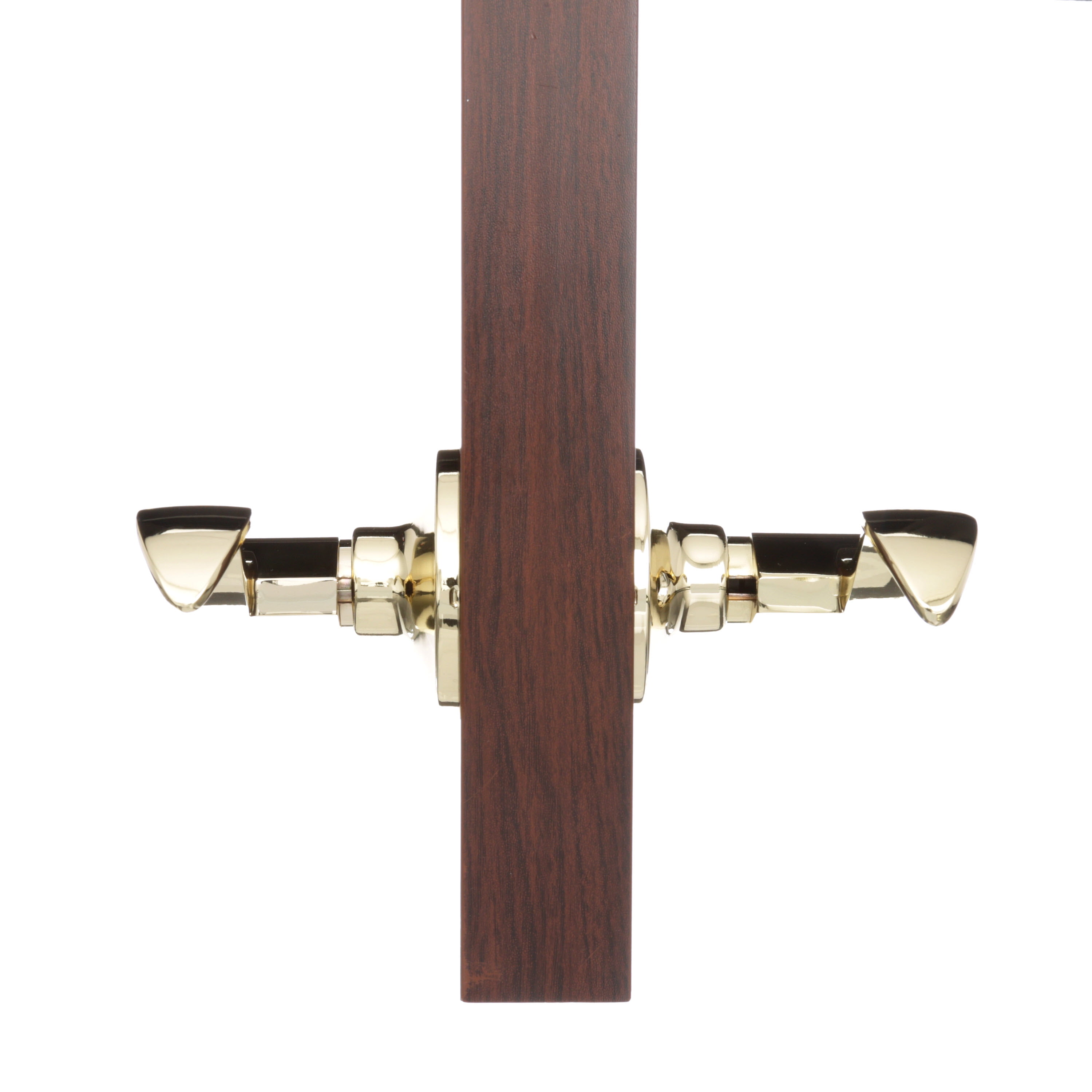 Brinks, Privacy, Bed/Bath, Wave Style Door Lever, Polished Brass Finish