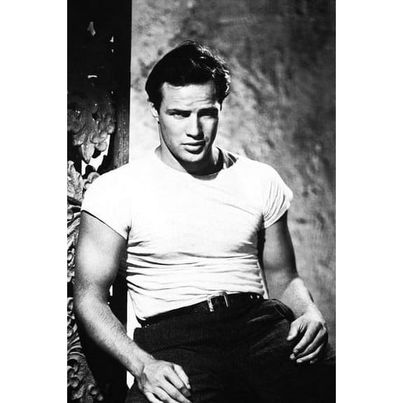 Marlon Brando White T Shirt Classic 24x36 Poster