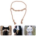 thumbnail image 2 of Cinturón de lino y algodón, cinturón de pastor, accesorio para disfraz de cosplay, para pantalones, túnicas y pantalones., 2 of 7
