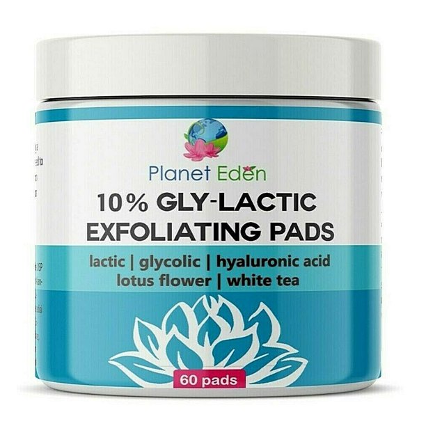 10 GlyLactic Glycolic & Lactic Acid Skin Exfoliating Pads SKIN