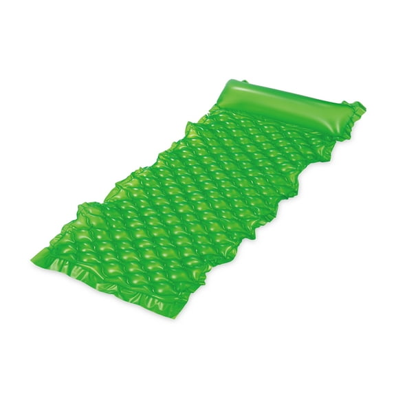 Inflatable Neon Comfort Mat Pool Float, Neon Green, for Adults, Unisex