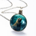 thumbnail image 6 of Sea Lion Necklace Personalized Custom Photo Round Pendant Adjustable Stainless Steel Necklaces with Gift Box for Men Women Mothers Valentine's Jewelry Gift, 6 of 6