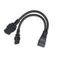 thumbnail image 2 of Cable de alimentación IEC320 C19 IEC320 C13 a IEC320 C20, Cable divisor Y estándar profesional para ordenador, Monitor HDTV, 2 of 8