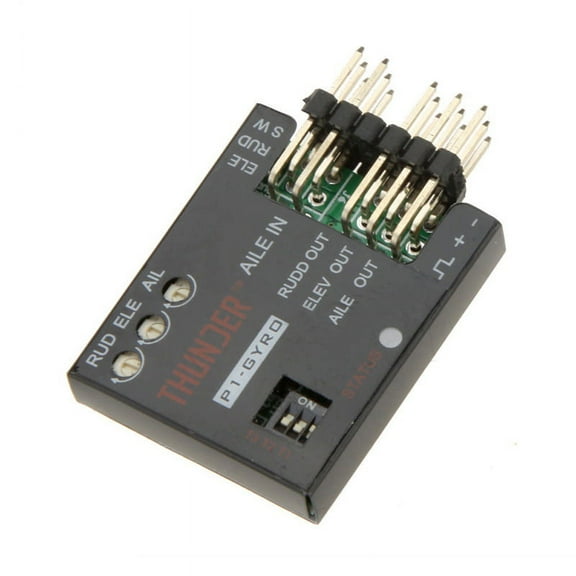 P1-GYRO 3- Flight Controller Stabilizer System Gyro For Fixed Flying Wing Black