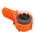 thumbnail image 1 of Cargador de dardos de juguete con clip, 25 dardos de espuma EVA suaves, de plástico redondo, para juego de tiro, color naranja, 1 of 14