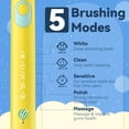 thumbnail image 5 of Seago Sonic Kids Rechargeable Electric Toothbrush,SG-2303Yellow,DIY Stickers,8 Soft Brush Heads,5 Modes, for Kids 3-12, 5 of 12