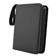 thumbnail image 2 of Carpeta de libros de tarjetas, tarjeta fotográfica, contenedor duradero estándar, protector, 9 bolsillos, álbum de tarjetas comerciales para álbum , Negro B, 2 of 10
