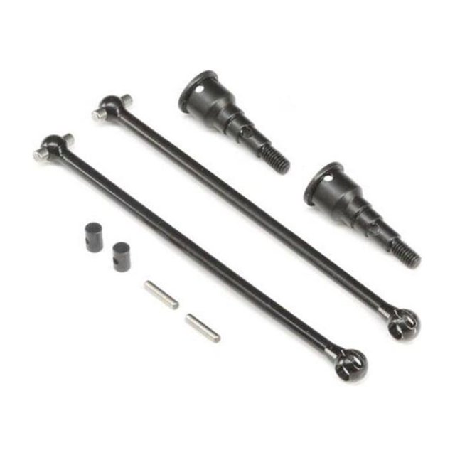 Vogacara Eje delantero y trasero RCGOFFLOW, eje CVD de rendimiento estable, eje CVD delantero y trasero Rc para todoterreno 1/10 LSOi Lasernut Kits de construcción modelo