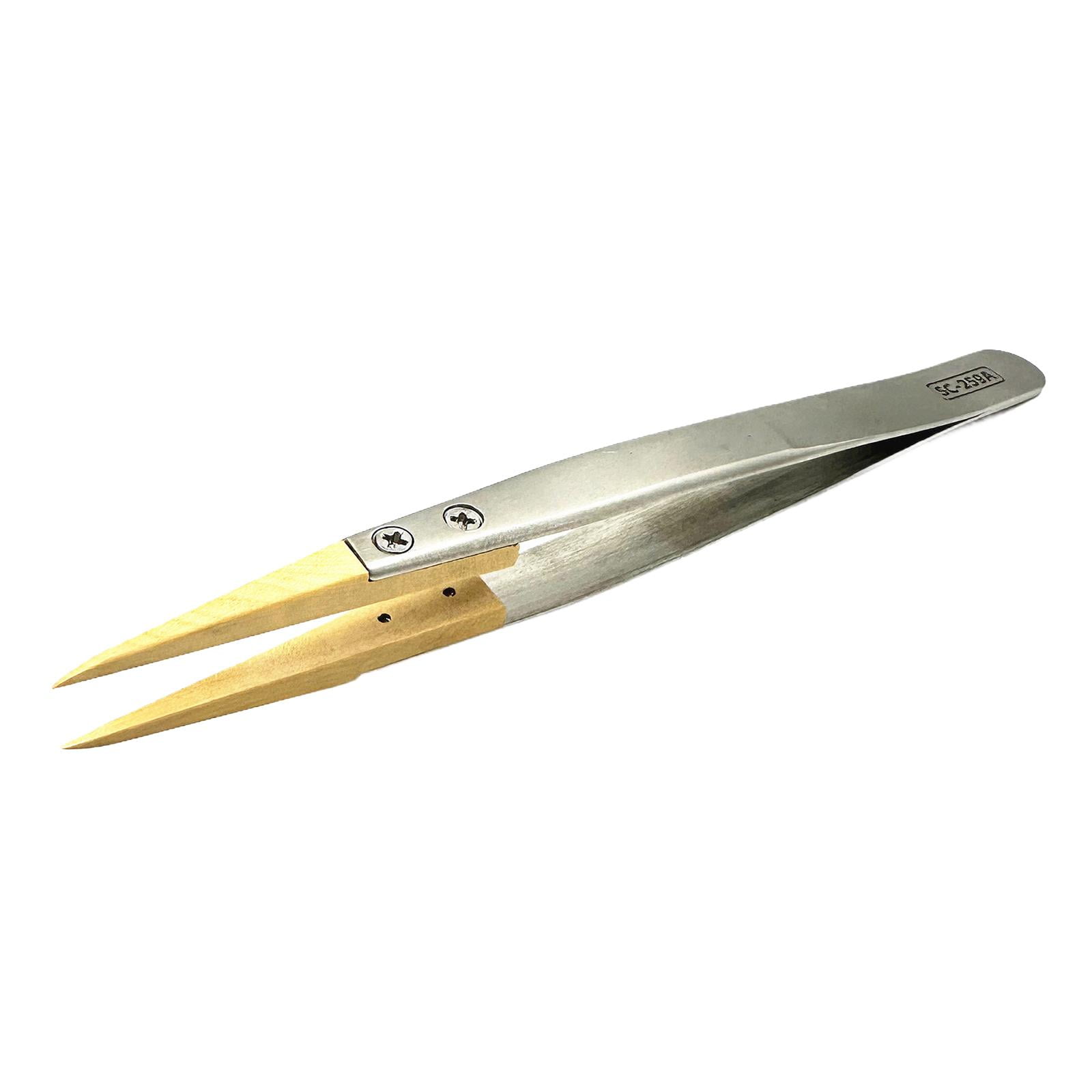 FVDPWYE Boxwood Tip Tweezers Does Not Hurt Watch Parts Watchmakers Repairing Accessories