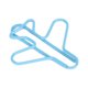 thumbnail image 3 of 100 Uds. Clips de papel de avión con forma bonita, Clips marcapáginas de aspecto exquisito azul para tarjeta de invitación de fiesta, cuaderno, 3 of 8