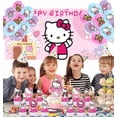 thumbnail image 3 of Hello Kitty Paper Plates Birthday Decorations Party Supplies Tableware Disposable Dinnerware, 3 of 4