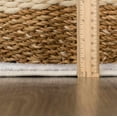thumbnail image 3 of Hauteloom Peeta Boho Faded Vintage Look Oriental Medallion Area Rug - Farmhouse Traditional Floral Carpet for Living Room, Bedroom, Dining Room - Cream, Gray - 5'2" x 7', 3 of 9