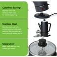 thumbnail image 5 of Presto 02815 Cordless Coffee Maker, Stainless Steel Percolator, Easy Pour Spout, Black, 5 of 12