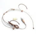 thumbnail image 4 of Beige Double Earhook Headset Mic Headworn Microphone 3.5mm 3 Pin 4 Pin Xlr Plug, 4 of 5