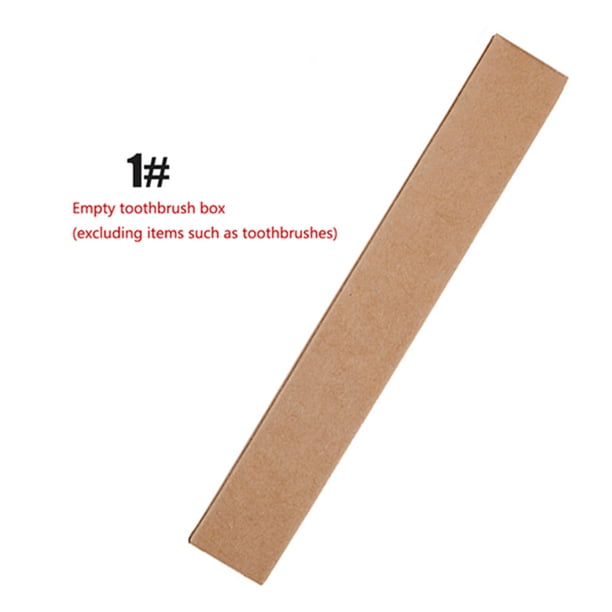 La caja mide 19,5 cm de largo (1# modelo en blanco) y la caja vacía del cepillo de dientes para adultos se volverá a emitir si se daña después de la venta (pedido mínimo de 100 unidades, tenga en