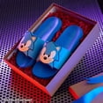 thumbnail image 2 of Sandalias Slides Sonic The Hedgehog para niños, azules, talla 13, 2 of 6