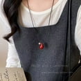 thumbnail image 3 of Korean-style irregular metal heart necklace for women, high-end, elegant, simple and versatile accessory choker, 3 of 10