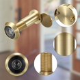 thumbnail image 3 of Safety Door Viewer,Solid Brass 220-degree Door Viewer/Peephole with Heavy Duty Rotating Privacy Cover for 1-3/8" to 2-1/6" Doors, Durable Door Viewer for Home Office Hotel (2 Pcs Gold), 3 of 5