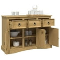 thumbnail image 5 of vidaXL Sideboard Drawer Cupboard Buffet Storage Cabinet Solid Mexican Pinewood, 5 of 9