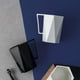 thumbnail image 3 of Billuyoard Portacepillos para taza de bebida, taza de café, mano de obra fina de larga duración con asa, tazas de atractivas antideslizantes Juegos de accesorios de baño Blanco Billuyoard HA080957-02, 3 of 6