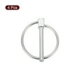 thumbnail image 3 of 4Pack 3/16" x 1-3/8" Linch Pin with Ring, Stainless Steel Round Linch Pins, Silver, 3 of 7
