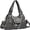 Grey, variant on Vintage Distressed Chain Motorcycle Bag - Stylish, Large Capacity, Single Shoulder Handbag Tote Y2K Hobo Bag for Women