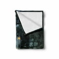 thumbnail image 2 of Gothic Soft Flannel Fleece Blanket, Image of the Gate of a Dark Old Haunted House Cemetery Dead Myst Fiction Art Print, Cozy Plush for Indoor and Outdoor Use, 70" x 90", Grey Green, by Ambesonne, 2 of 6