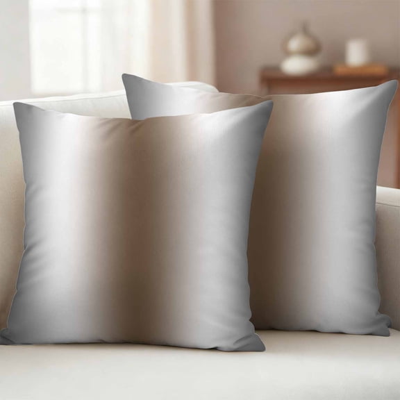 Pack of 2 Outdoor Pillow Covers 24x24 Inch Waterproof Gray Brown Throw Pillow Covers,Decorative Couch Pillow Shams Protectors Modern Gradient Geometric Pillowcases Cushion Covers for Patio Garden