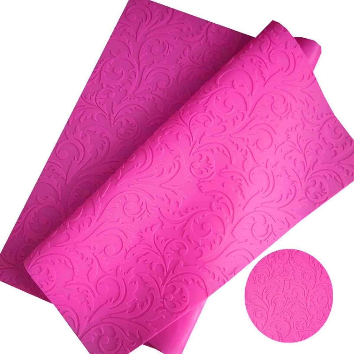 23 x15in Silicone Imprint Mat Baking Mold Flower Cake Embosser Lace Mat Fondant Impression Press