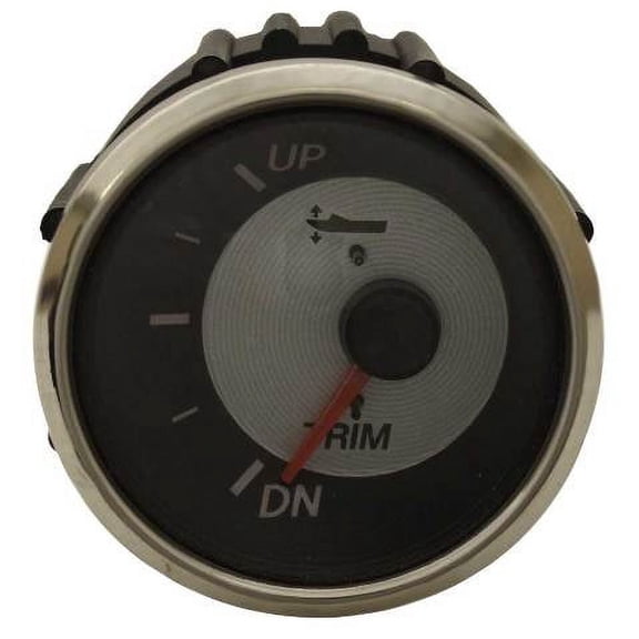 Faria Boat Trim Gauge GBC638A | Evinrude Johnson Pontoon 2 Inch Silver