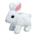 thumbnail image 4 of Encantadora figura de conejo eléctrico Juguete de peluche Saltar Saltar Caminar Juguete de edución temprana con sonido para Juguete Fiesta de Blanco Hugo juguetes de peluche eléctricos, 4 of 10