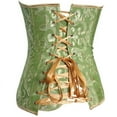 thumbnail image 3 of JFGHDG Corset Halter Top Women's Bustiers & Corsets Bustier Tops for Women Corset for Renaissance Vintage Corset Strapless Corset Top Women Corset Green L, 3 of 7