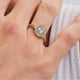 thumbnail image 4 of LuckyLy Anillos de Compromiso y Promesa para Mujer, Acero Inoxidable Baño Oro Rosa 18k, Oro 18k, Plata y Zirconia Cúbica – Joyería ideal como Regalos para Mujer Navidad y Regalos para Mamá, dorado 7, 4 of 8